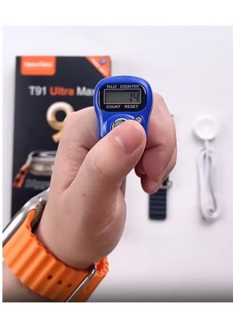 Haino Teko - T91 Ultra Max Smart Watch | Largest Screen, Compass Feature, 2 Straps, Waterproof, Fitness Tracker, Heart Rate Monitor, Bluetooth Calling, Free Gift Included, Compatible with iPhone & Android - Image 1