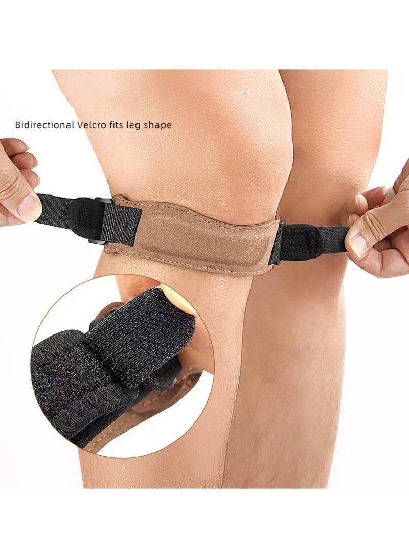 Generic 1 pc Knee Braces for Knee Pain, Patella Knee Support Strap, Adjustable Patellar Tendon Stabilizer Band for Jumpers Knee, Tendonitis, Basketball, Running, Hiking, Volleyball, Tennis, Squats  - Image 2