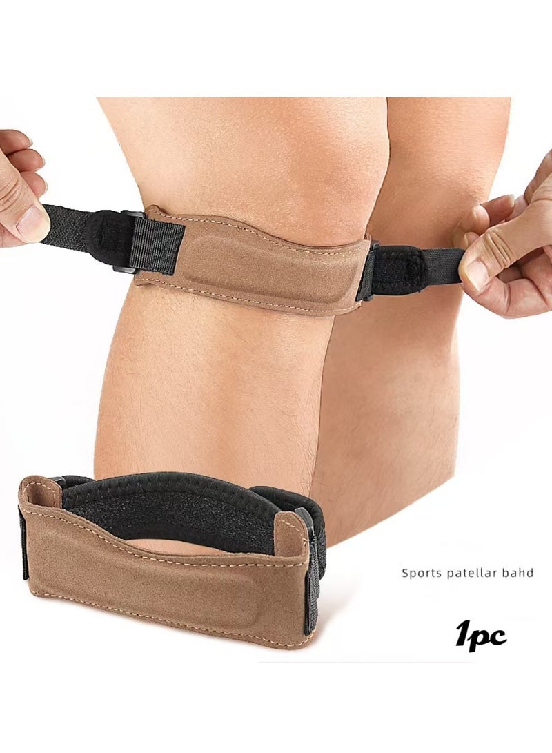 Generic 1 pc Knee Braces for Knee Pain, Patella Knee Support Strap, Adjustable Patellar Tendon Stabilizer Band for Jumpers Knee, Tendonitis, Basketball, Running, Hiking, Volleyball, Tennis, Squats  - Image 1