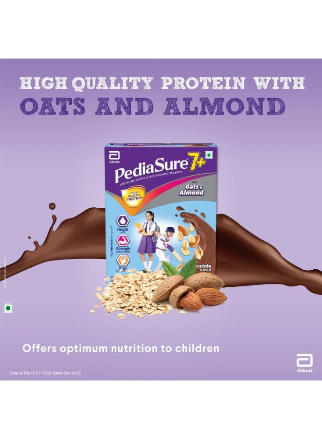 بدياشور مسحوق مشروب التغذية المتخصصة "بيدياشور 7+" (Pediasure 7+) بوزن 200 جم، بنكهة الشوكولاتة الفاخرة؛ تركيبة غذائية مصممة علمياً للأطفال في مرحلة النمو، تدعم زيادة الطول وقوة العضلات وتطور الدماغ. - Image 4