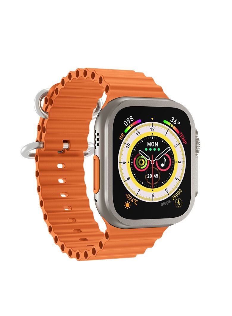 AROAQ ZW8 Ultra Max SmartWatch Orange - Image 3