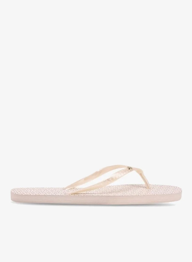 Celeste Women's Monogram Print Thong Slippers