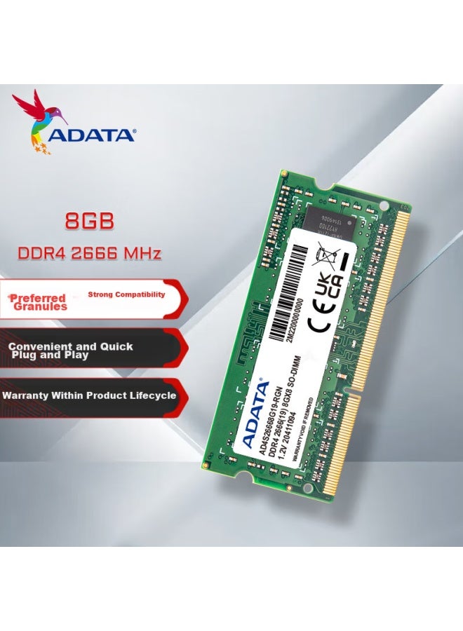Adata 8gb Ddr4 2666 Laptop Memory, Wanziqianhong - Image 1