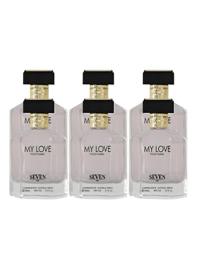 Seven 6 Pieces My Love Perfume For Women 100ml EDP - Image 1