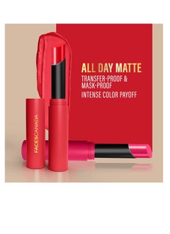 Faces Canada Faces Canada Long Stay 3 in 1 Matte Lipstick Romantic Coffee Date Pink 2 gm  - Image 3