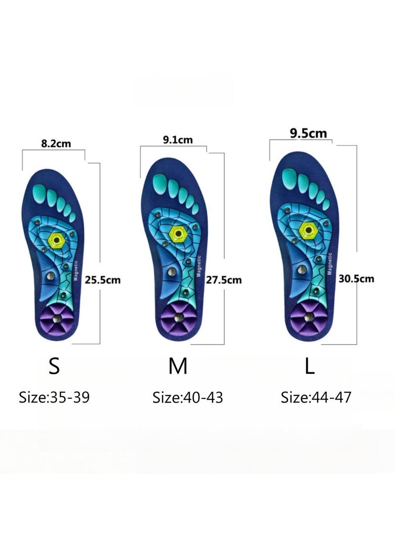 Magnetic Massage Insoles, Massage The Acupuncture Points On The Soles Of The Feet, Relieve Fatigue, With  Arch Support, Foot Therapy Insoles For Men And Women - Image 5