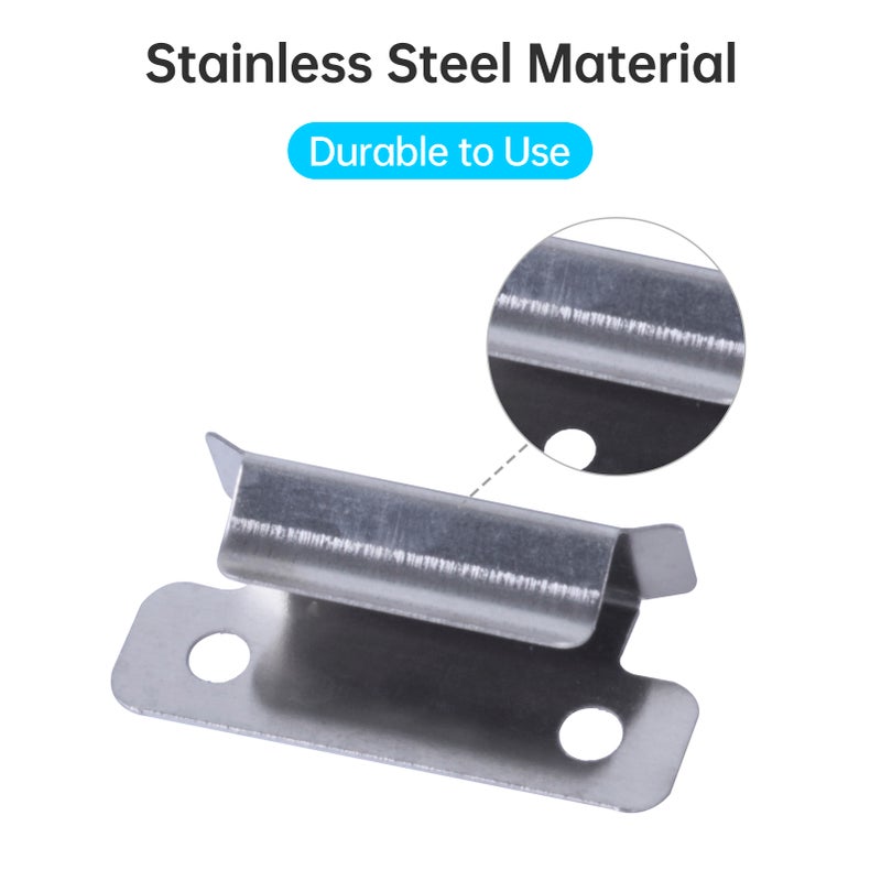 4pcs Bed Clips Clamps Compatible with Ender 3 Pro Ender 3 V2 Ender 3S Ender 5 Pro CR-20 PRO 3D Printer Stainless Steel Material Durable for 7mm Thickness Printing Bed Platform - Image 5