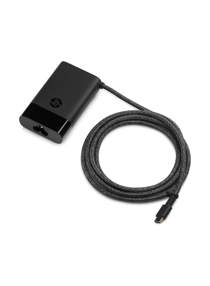 HP محول طاقة USB-C بقدرة 65 وات (قابس المملكة المتحدة) أسود - Image 1