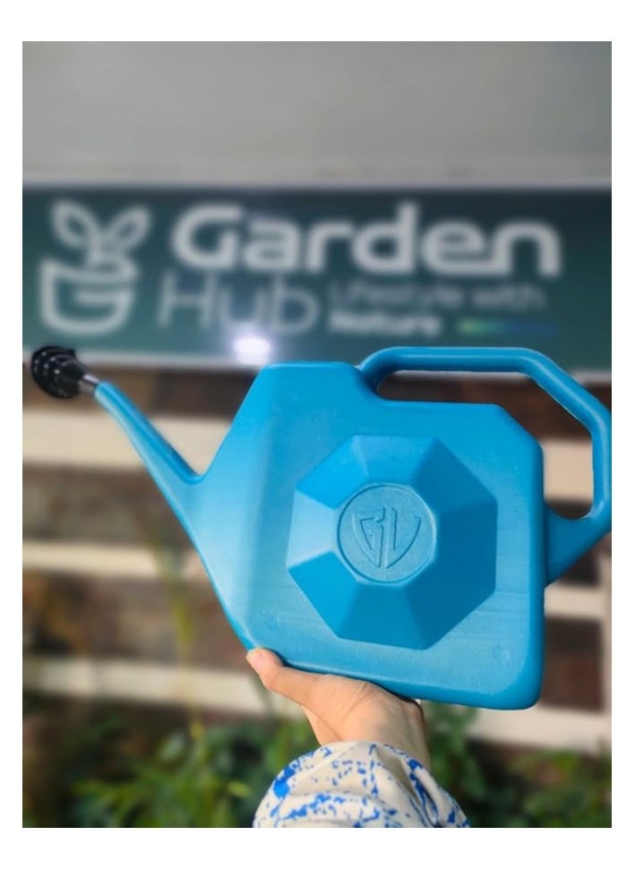 Generic Garden Hub Watering Can, Blue, Hexagonal Design  - Image 3