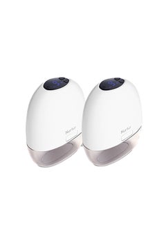 Nurtur Electric Breast Pump Hands Free Wearable & Portable  Wireless Breast Pump Hand Free LCD Display Small & Light weight White 140ml Pack of 2  - Image 1