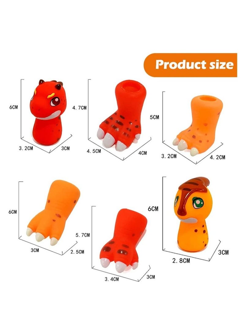 Y&D Dinosaur Finger Puppets Tiny Hands Toys Rubber  - Image 3