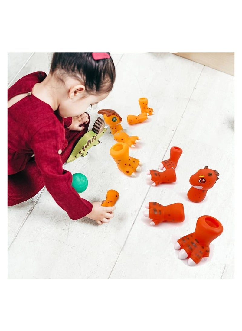 Y&D Dinosaur Finger Puppets Tiny Hands Toys Rubber  - Image 5
