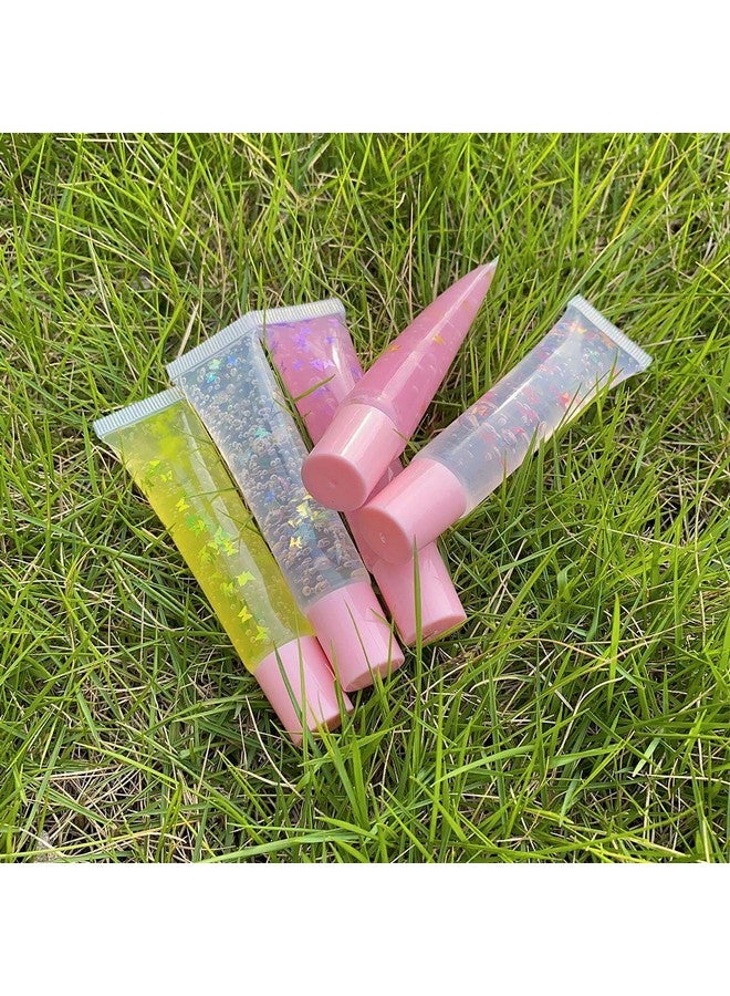 AJLTPA 50Pcs 15Ml Lip Gloss Squeeze Tubes Light Pink Lip Gloss Containers Empty Refillable Soft Clear Tubes For Diy Lipgloss Balm Cosmetic (Light Pink) - Image 4