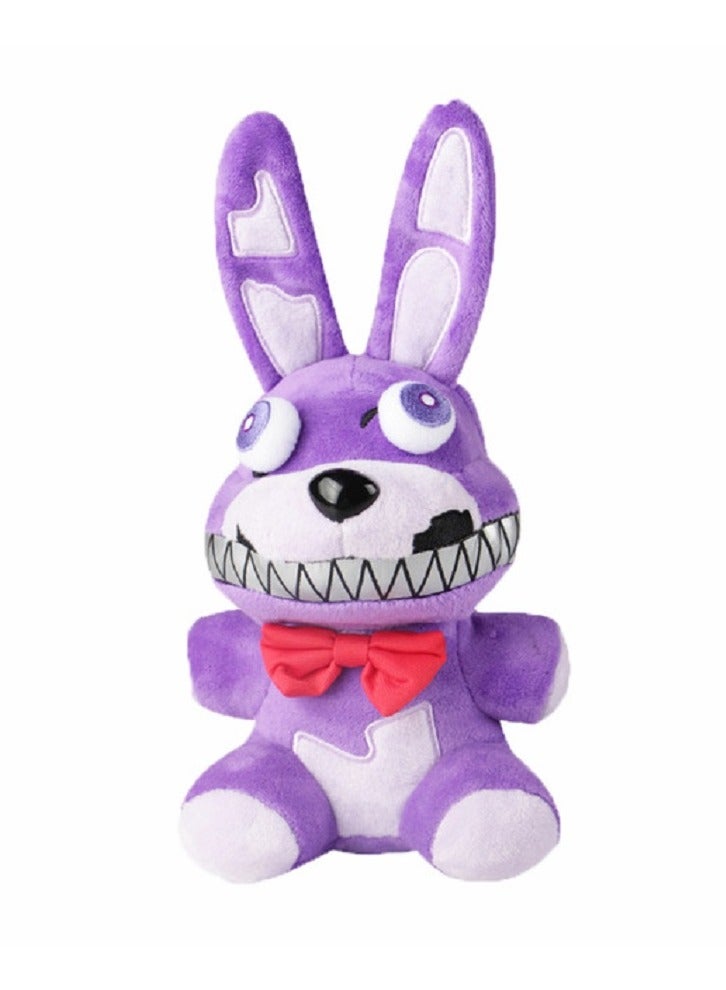 هدية عيد ميلاد من لعبة Five Nights at Freddy's المحشوة - أرنب أرجواني جديد مقاس 18 سم - Image 1