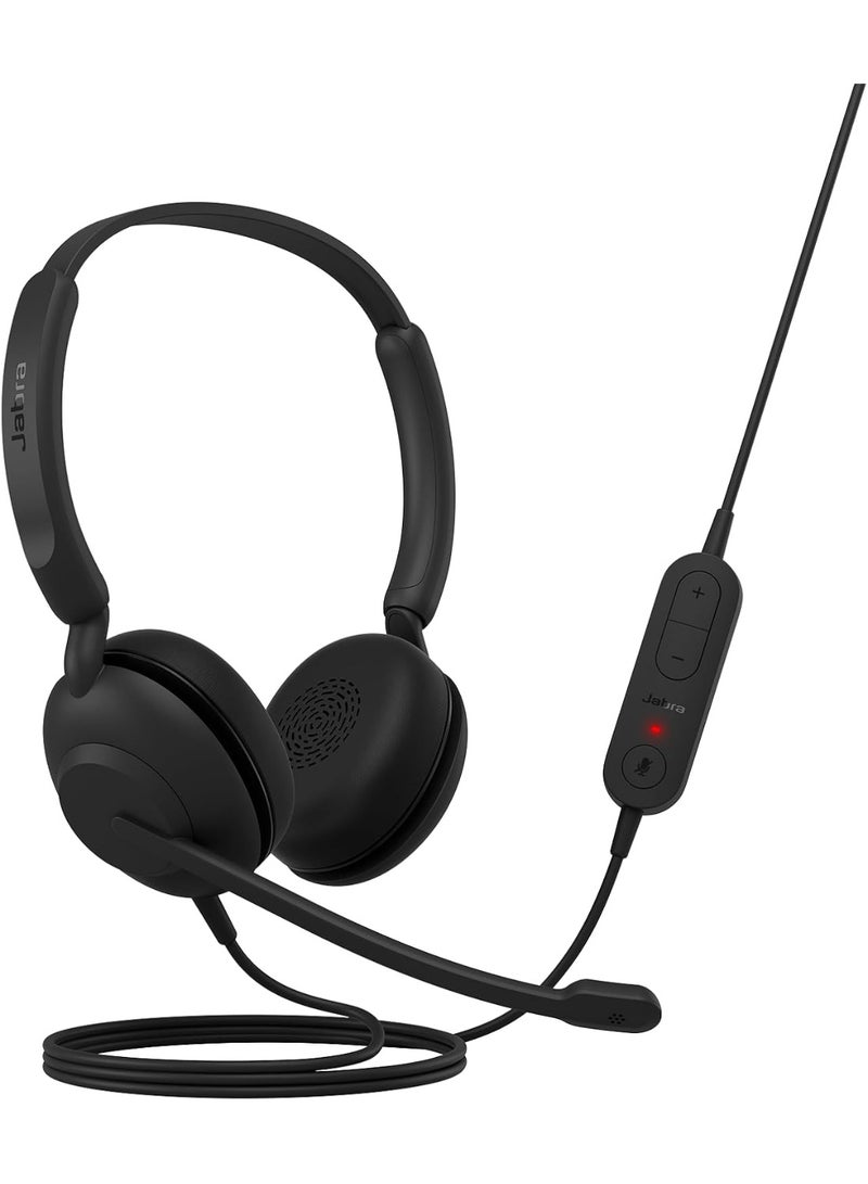 Jabra 1 mAh Evolve 10 USB-A Wired Headset with Noise-Cancelling Microphone, Lightweight Over-Ear Comfort, Plug-and-Play, Professional Office & Call Center Headset, Compatible with PC/Mac | 2699-820-109 Black - Image 1