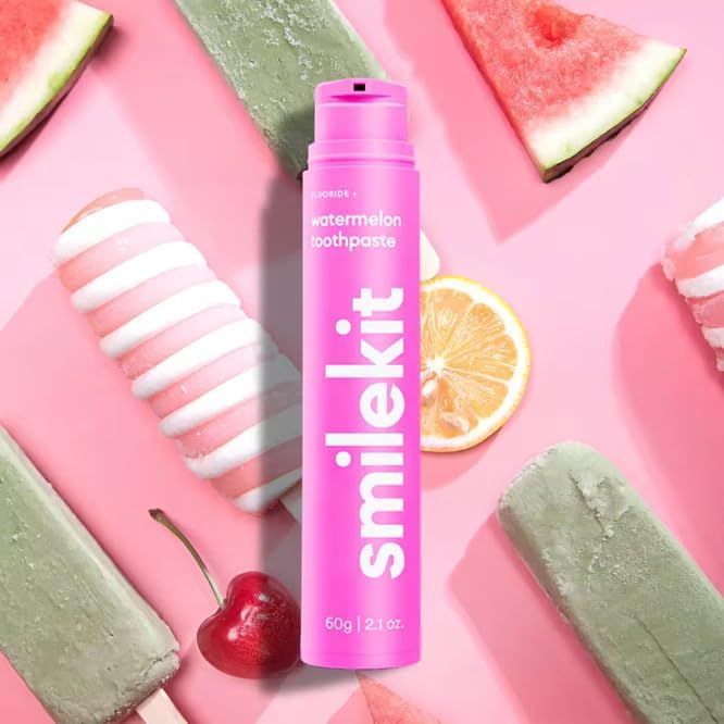 SmilekitÂ® Flavoured Toothpaste | Whitening Toothpaste |11 Explosive Flavours | Dentist Approved | Sugar Free (One Size, Watermelon) - Image 4