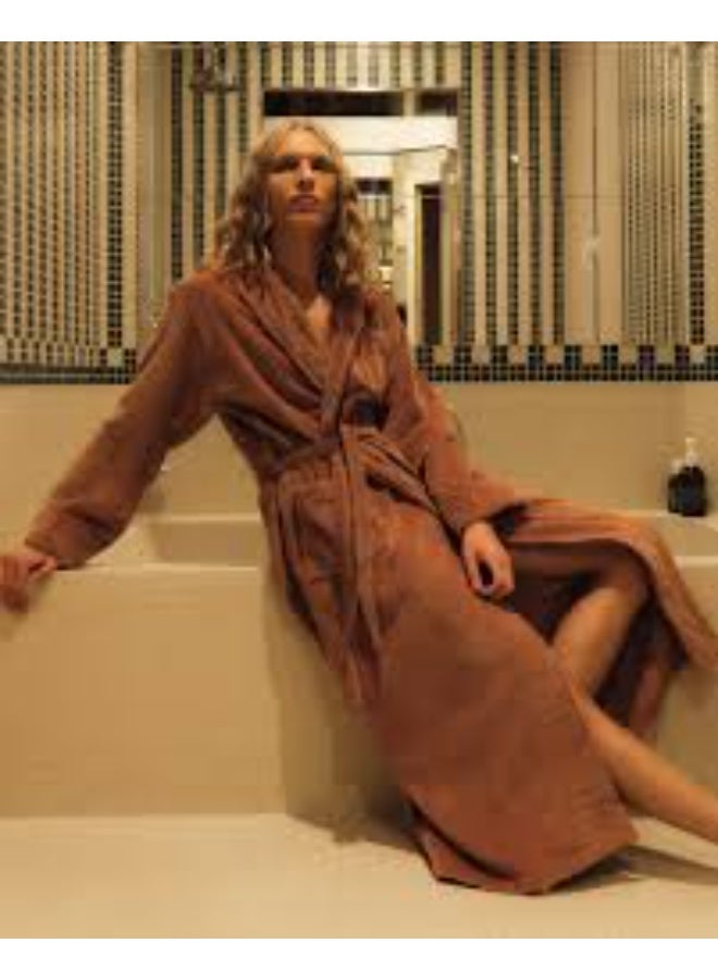 OAS Roza Velour Long Robe 1 piece - Image 3