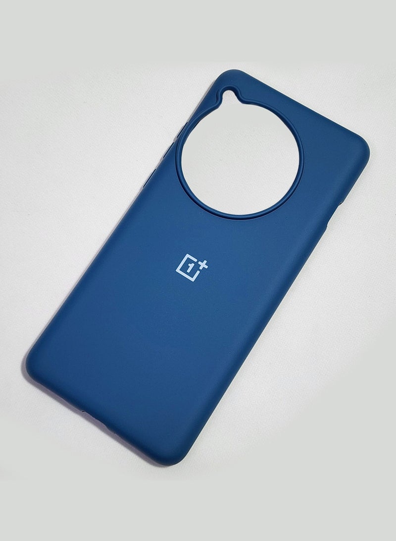 Wtech Liquid Silicone Case Cover For Oneplus 12R 5G 2024 Navy Blue - Image 5