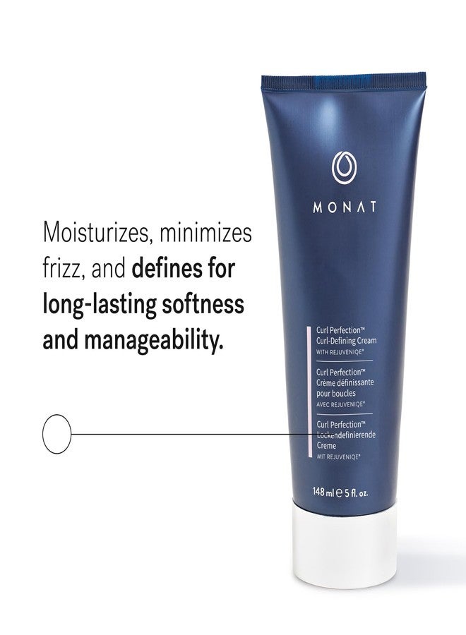 MONAT Curl Perfection™ Curl-Defining Cream Infused with Rejuvenique®, Frizz-Fighting & Moisturizing Leave-In Styling Cream- All-Day Defined, Soft & Bouncy Curls for Wavy & Curly Hair -148 ml/5 fl oz - Image 2