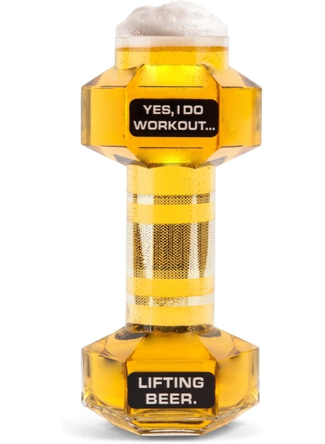 BigMouth Inc Dumbbell Beer Glass, 1 Count (Pack of 1) - Image 1