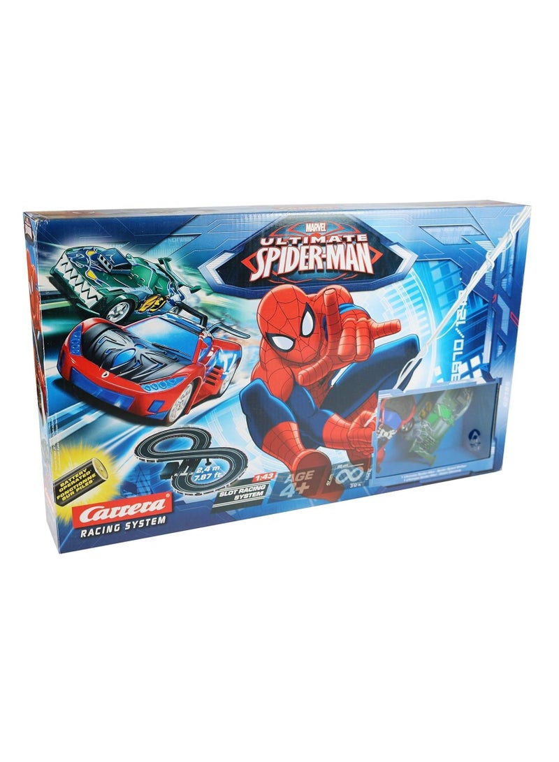 كاريرا سيارة Ultimate Spiderman First Year Racetrack | مثالية للأطفال من سن 4 سنوات فما فوق | تجربة سباق ممتعة لمحبي Spiderman الصغار - Image 1