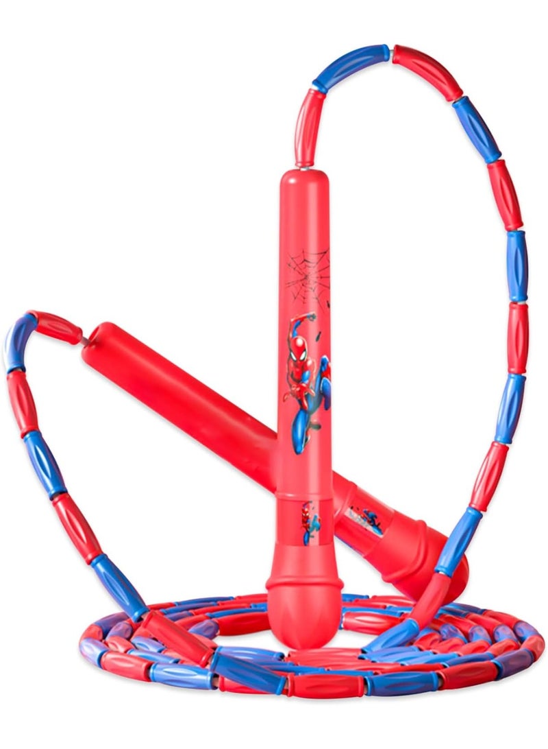 Zikra حبل القفز، قابل للتعديل، خالي من التشابك، مقسم، حبل قفز ناعم مزود بالخرز للأطفال، حبل قفز للياقة البدنية للأولاد والبنات - Image 1