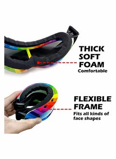 Y&D 4 Pack Snowboard Goggles Anti-fog, KASTWAVE Ski Anti Fog Glare Adjustable Strap Snow Goggles, Sport PC HD Len for Men Women Kids Youth Winter Outdoor Skiing, Snowboarding, Skating, Motorcycling  - Image 2