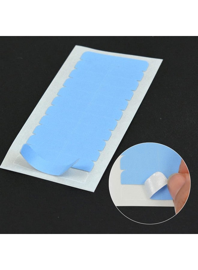 YTBYT 180 Pcs Hair Extension Tape Tabs Double Sided Tape In Tape Replacement Tapes Hair Tape For Hair Extensions (4 X 0.8 Cm, Blue) - Image 2