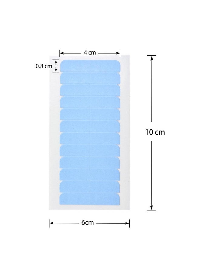 YTBYT 180 Pcs Hair Extension Tape Tabs Double Sided Tape In Tape Replacement Tapes Hair Tape For Hair Extensions (4 X 0.8 Cm, Blue) - Image 1