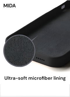 Mida iPhone 15 Pro Silicone Case Cover, full body protection case with a soft silky feel, shockproof cover with microfiber lining  - Image 5