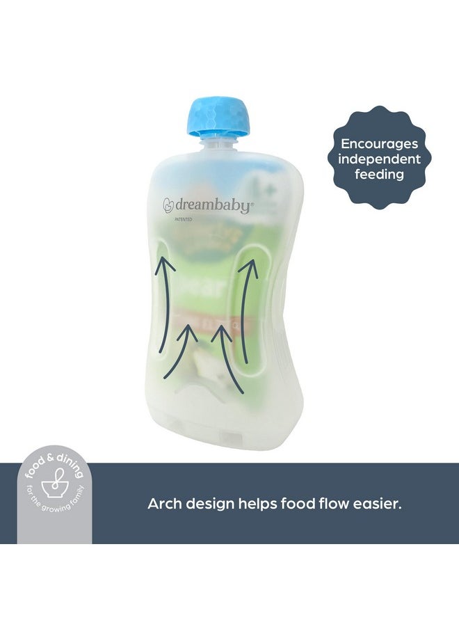 dreambaby Dreambaby Pouch Pal Self Feeding Baby Food Pouch Holder - No Squeeze, No Spill, No Mess Reusable Container for Baby Led Weaning - 2 Pack  - Image 3