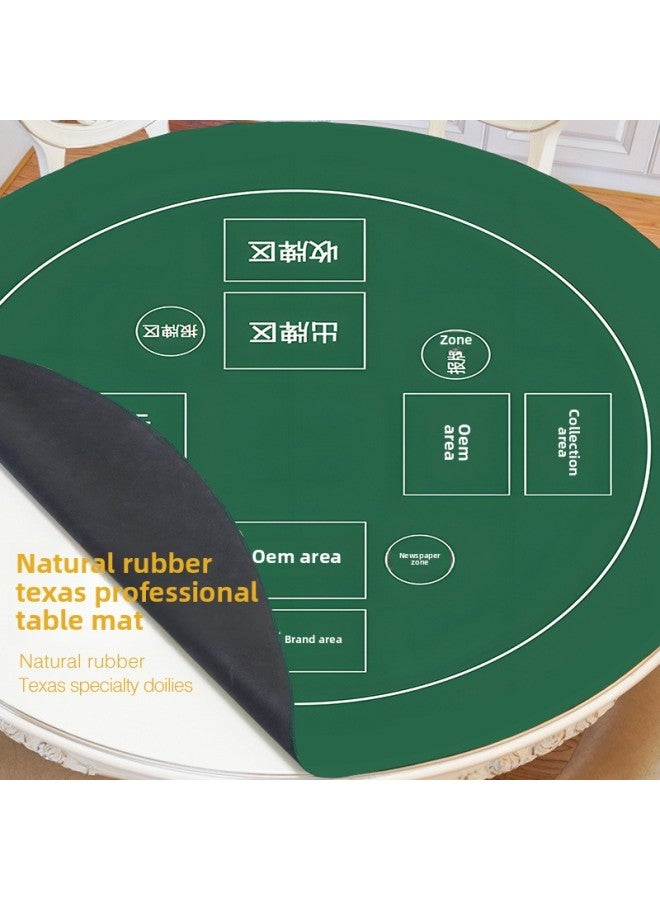 Square Round Texas Hold'em Tablecloth Special Table Mat For Chess And Card Room Playing-Color:Crystal Velvet 100*100cm-Pattern:FH--1003  - Image 3
