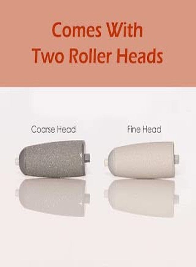 HEYOL Pedi Electronic Pedicure Tool Cordless Filer Rechargeable Callus Dead Skin Remover Polishing Wand with 2 Roller Heads - Image 3