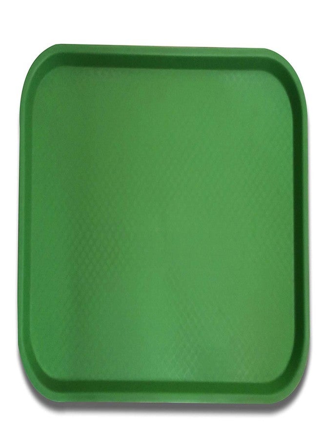 Logro Pack of 4 Set Serving Platter/Large Tray; Made of Premium Plastic; Rectangular Shape; Length 16 Inches X Breadth 12 Inches; (Red, Green, Yellow & Black) - Image 4