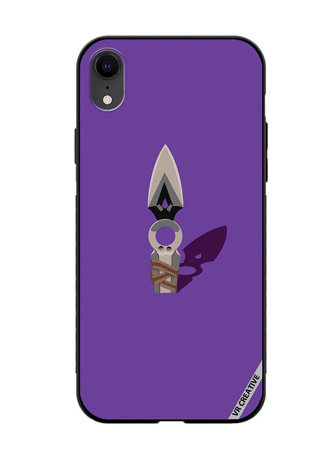 VR CREATIVE Protective Case Cover For Apple iPhone XR Jett Knife Valorant Design Multicolour - Image 1