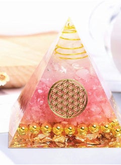 Healing Crystals, Orgone Pyramid, Crystal Chakra Orgonite Pyramid Protection, Positive Energy Generator for Reiki Healing, Meditation, Yoga, Spiritual Balance Crystals Stones 5cm
