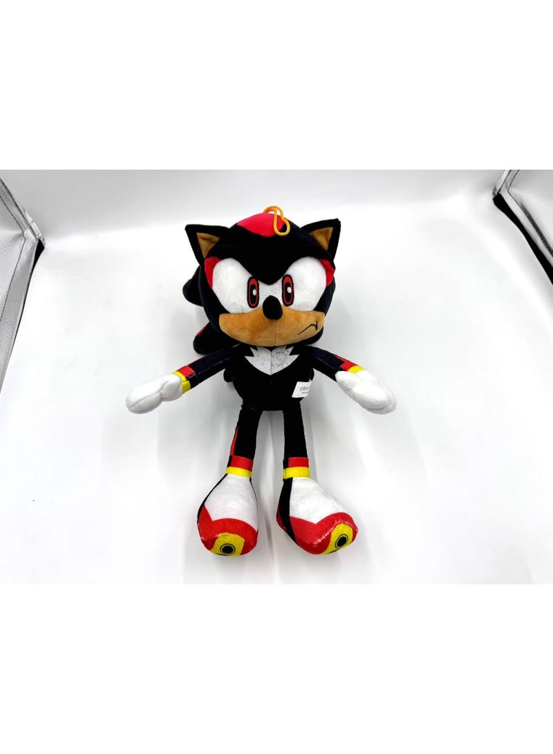 Sonic the Hedgehog plush toy, 32cm soft cartoon character doll, children's birthday gift, home decoration.