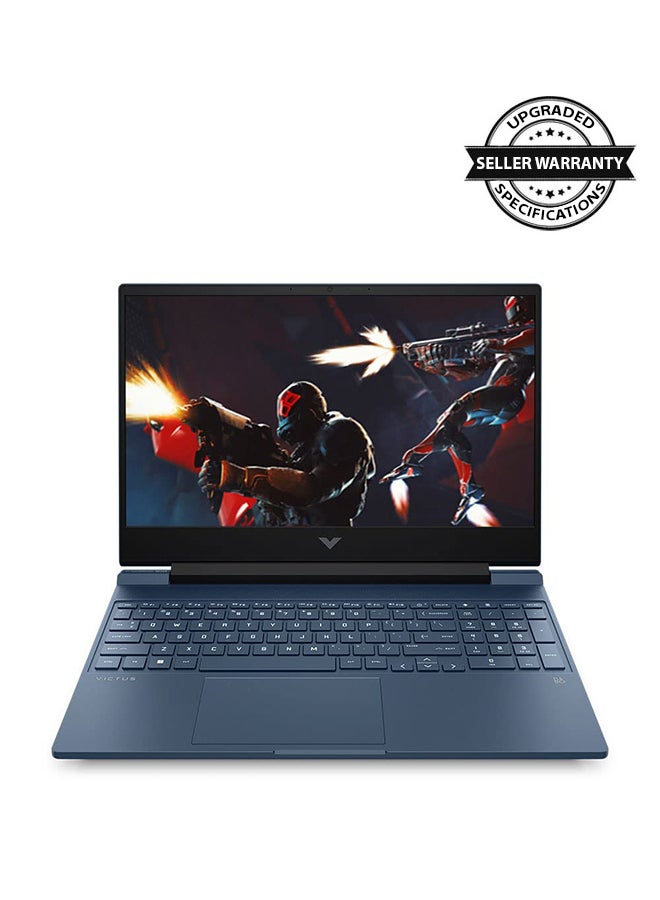 HP كمبيوتر محمول Victus للألعاب بشاشة مقاس 15.6 بوصة ومعالج Core i5-12450H وذاكرة وصول عشوائي سعة 16 جيجابايت ومحرك أقراص SSD سعة 512 جيجابايت وبطاقة رسومات Nvidia Geforce RTX 3050 سعة 4 جيجابايت ونظام تشغيل Windows 11 - Image 1