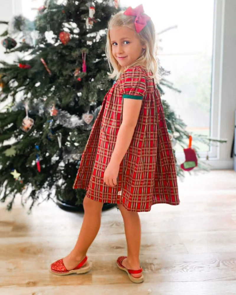 SHOEQ Red Glitter Girls Classic Avarca for Women | Best Price UAE