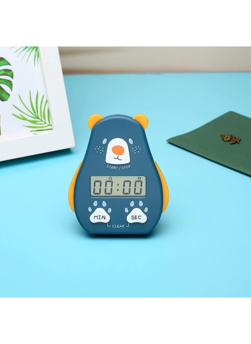 BGVM - Digital Kitchen Timer with OnOff Switch Magnetic Digital Stopwatch with Big Digits Loud Alarm EasytoRead Timer for Cooking Baking and More Dark Blue - Image 1