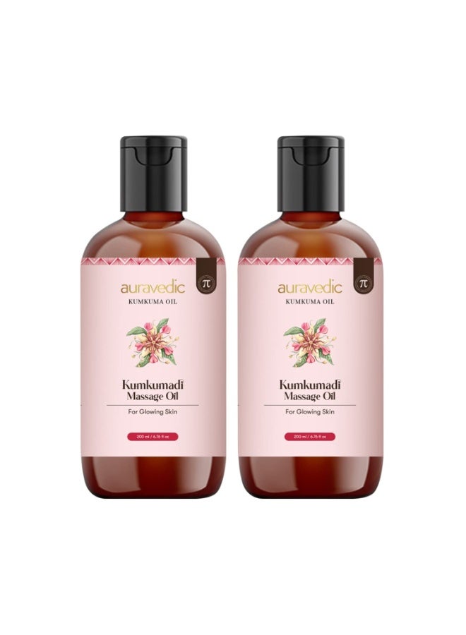 Auravedic Kumkumadi Massage oil for women ,men 200 ml*2 - Image 1