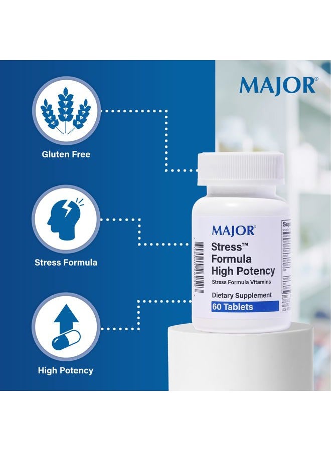 MAJOR Pharm Major Stress Formula High Potency Vitamin Supplement, 500 mg- 60 tab - Image 3