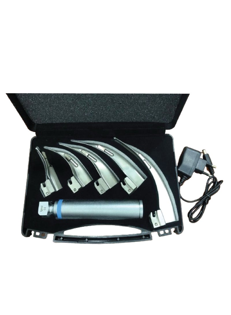 TNM Laryngoscope 5 Blades Macintosh Standard Handles with Box EMT Diagnostic - Image 4