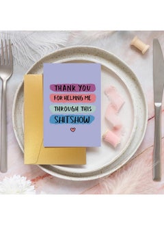 Spercy Funny Thank You Card For Women Men, Thank You For Supporting Me Card, Humor Appreciation Card For Coworker Friends Family Members  - Image 4