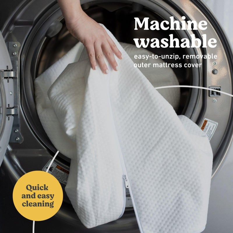 Graco Premium Crib & Toddler Mattress - GREENGUARD Gold Certified, Machine-Washable OEKO-TEX STANDARD 100 Certified Cover with Waterproof Surface, Fits Any Standard Full Size Baby Crib & Toddler Bed - Image 2