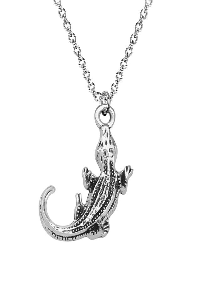 bobauna Crocodile Pendant Necklace Alligator Jewelry Reptile Themed Gift For Gator Lover (Crocodile Necklace) - Image 2