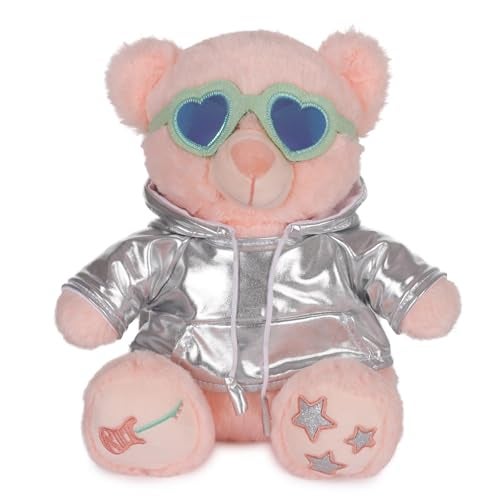Mirada Rockstar Teddy Bear Soft Plush Toy | Silver Stuffed Animal for Kids, Boys & Girls | Soft Teddy Bear, Stuffed Animals, Cute Soft Toys, Cuddle Toy, Baby Gift, Gift Item, Room Decor Plush | 25cm - Image 3