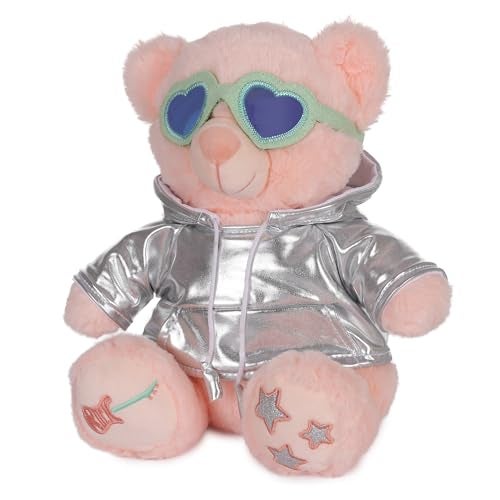 Mirada Rockstar Teddy Bear Soft Plush Toy | Silver Stuffed Animal for Kids, Boys & Girls | Soft Teddy Bear, Stuffed Animals, Cute Soft Toys, Cuddle Toy, Baby Gift, Gift Item, Room Decor Plush | 25cm - Image 4