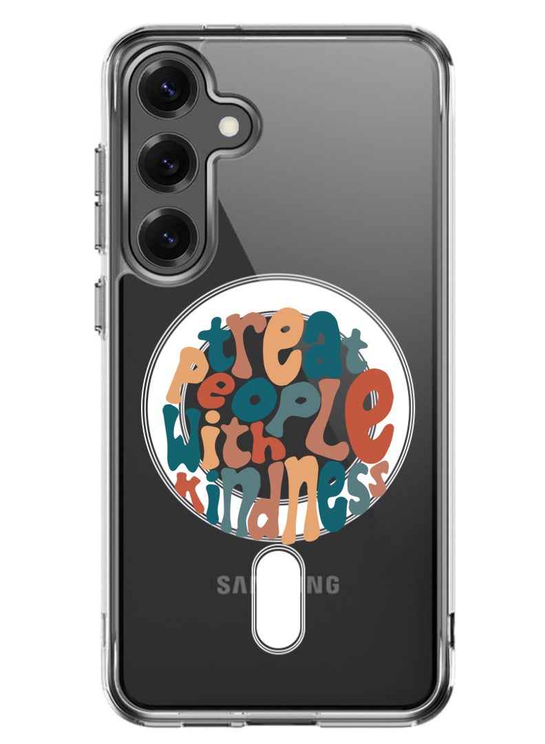 Theodor Magnetic Case for Samsung Galaxy S25 Plus 6.7-inch Compatible with MagSafe Wireless Charging, Shockproof Phone Bumper Cover TPWK-01 - Image 1