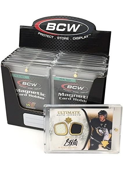 BCW BCW Magnetic Card Holder  75 PT Thickness  18ct  Protective Display Card Case with Secure Gold Magnet Closure  UV Protection Quick Access Design for Sports Gaming and Collectible Cards  - Image 3